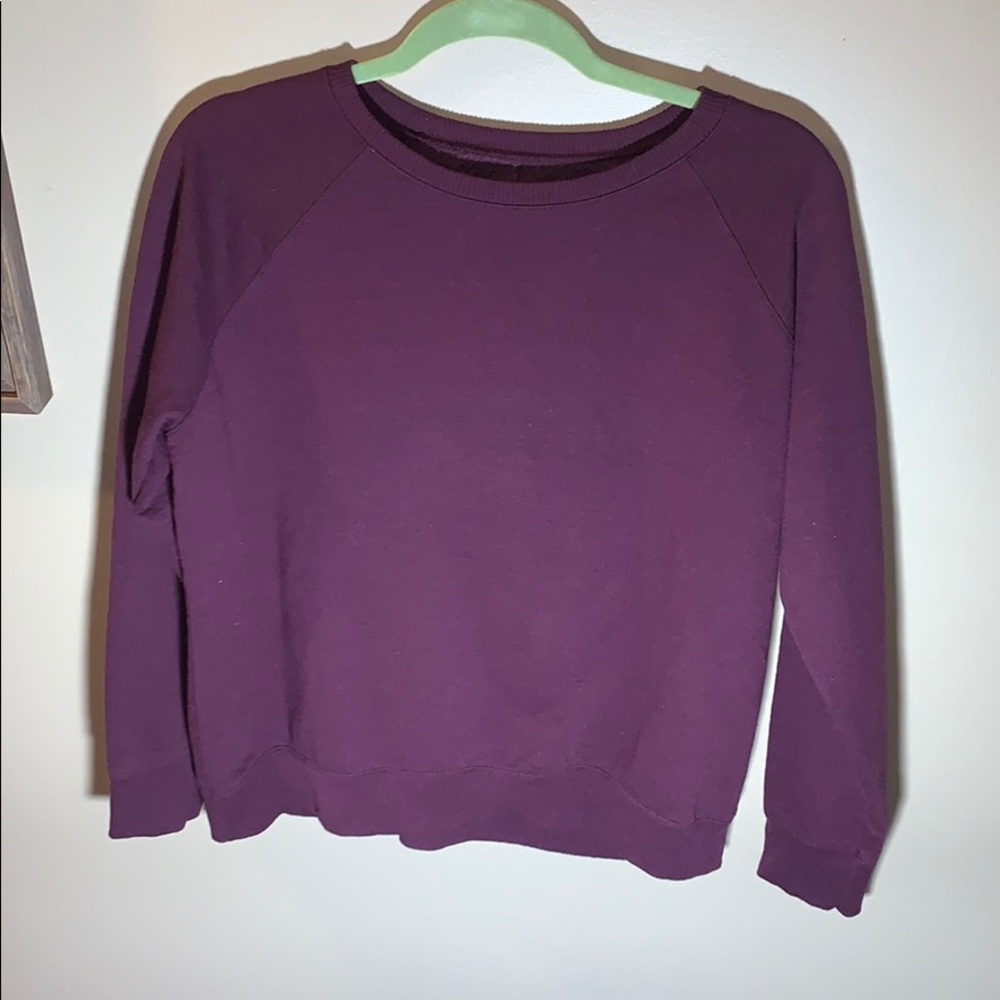 MAROON CREW NECK SWEATSHIRT